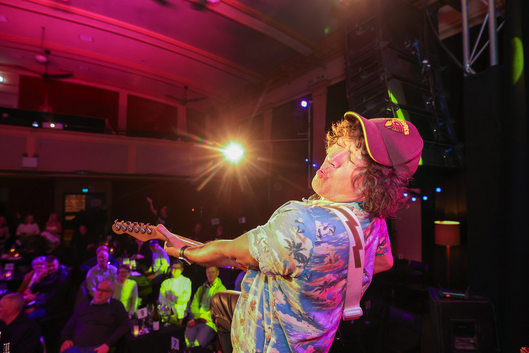 Conference performer on stage at a Melbourne corporate event