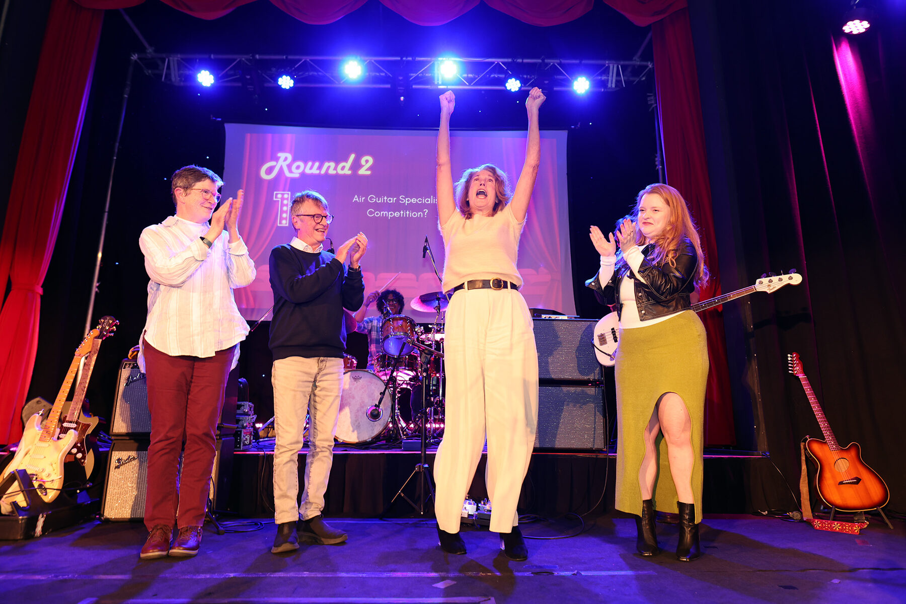 Live stage performance at a corporate event