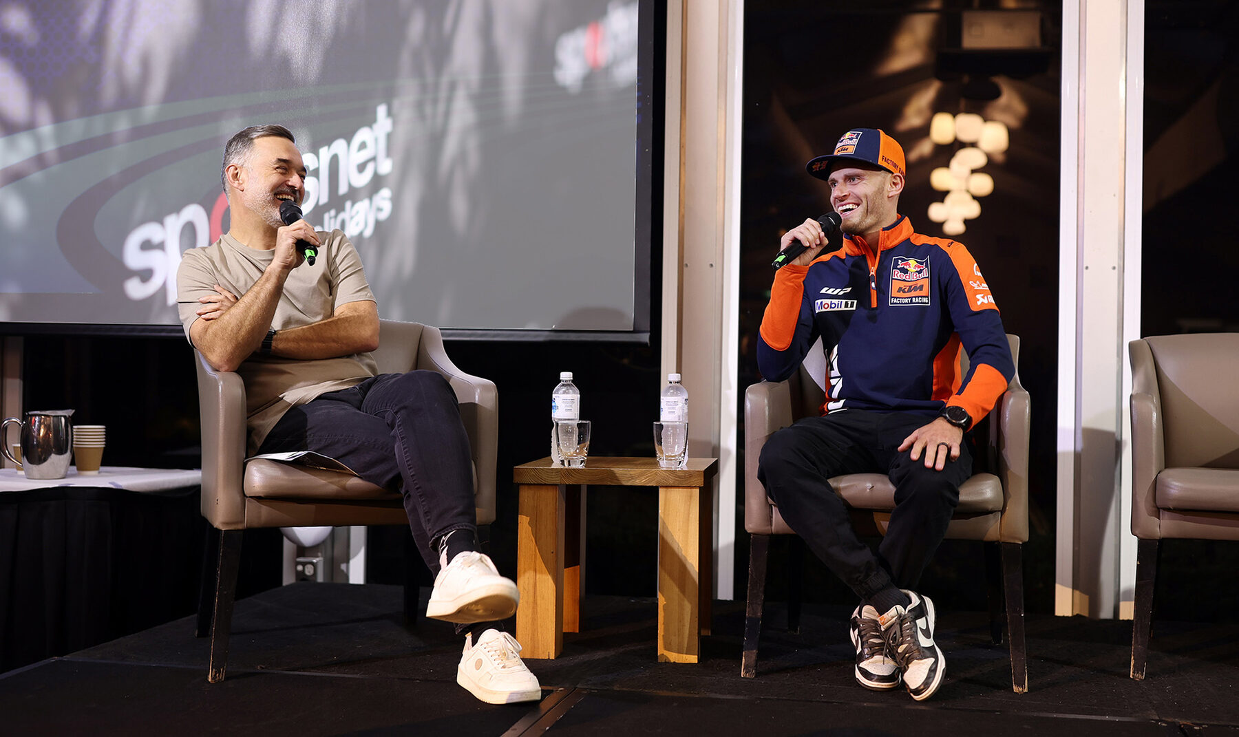 Wide view of a Sportsnet panel discussion