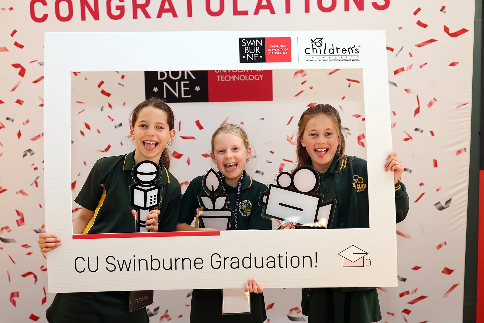 Branded graduation celebration at a Melbourne business event
